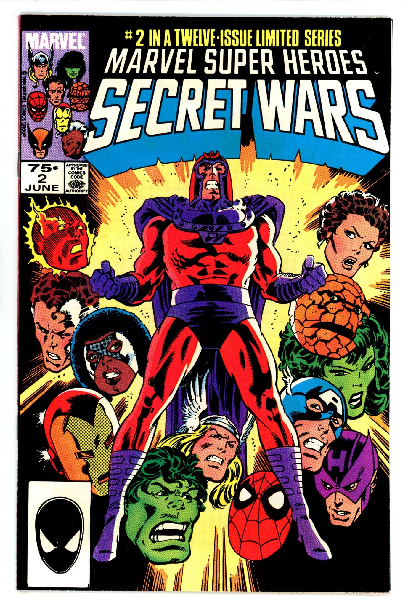 Marvel Super-Heroes Secret Wars 2 NM- (9.2) (1984) 2nd Print 