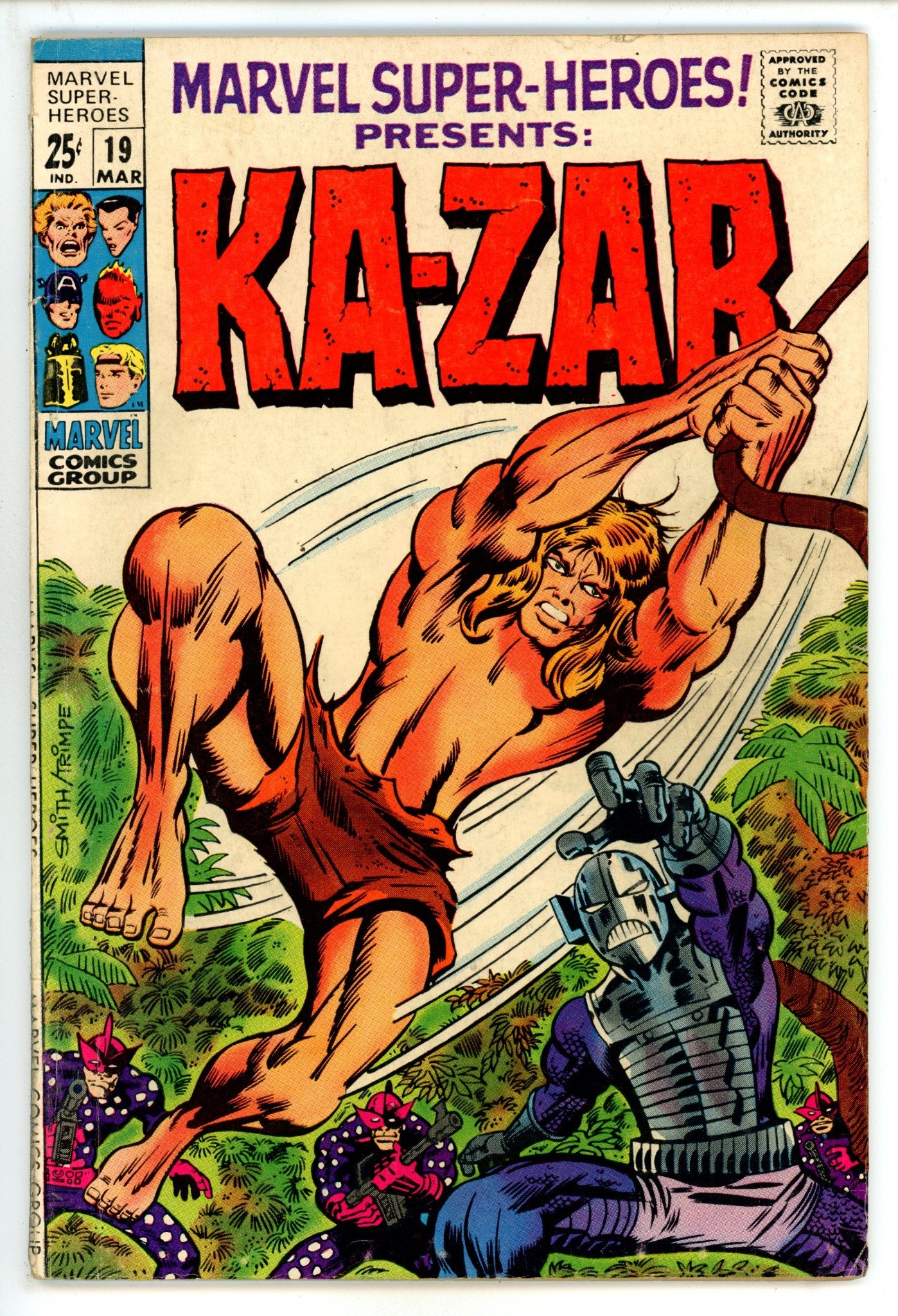 Marvel Super-Heroes Vol 1 19 VG (4.0) (1969) 