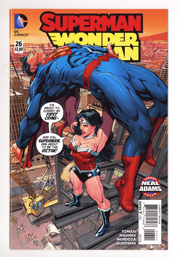 Superman / Wonder Woman 26 High Grade (2016) Adams Variant