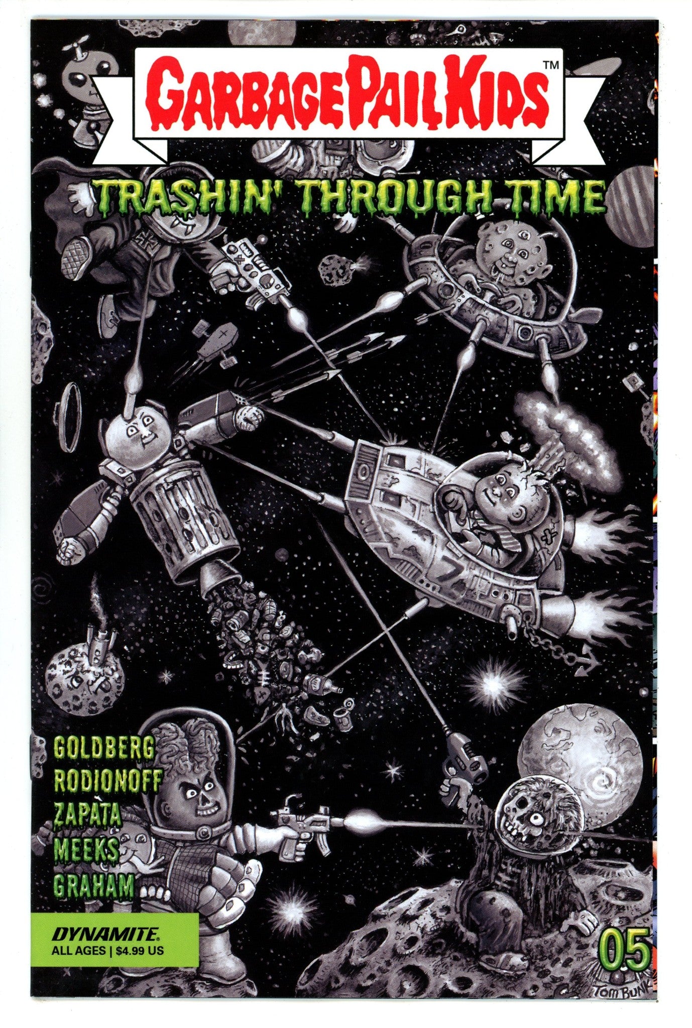Garbage Pail Kids Through Time 5 Bunk B&W Incentive Variant (2024)