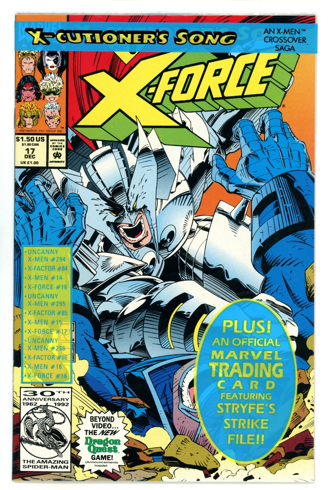 X-Force Vol 1 17 High Grade (1992) Sealed 