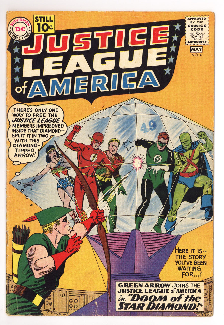 Justice League of America Vol 1 4 GD+ (2.5) (1961) 