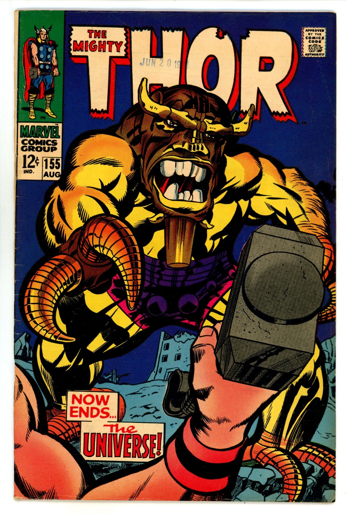 Thor Vol 1 155 FN/VF (7.0) (1968) 