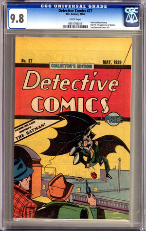 Detective Comics #27 Oreo Cookie Giveaway Reprint [nn] CGC 9.8 (NM/M) (1984)