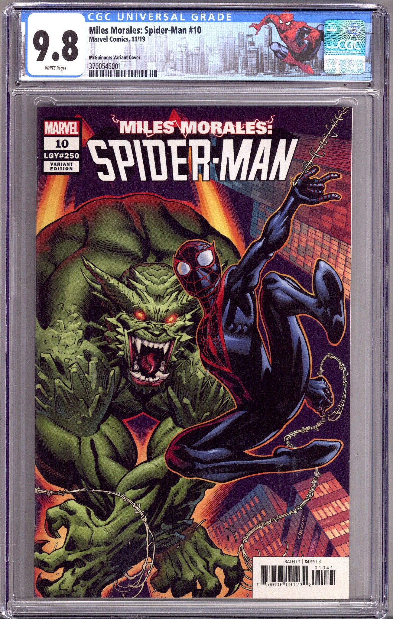 アメコミリーフ　Miles Morales:Spider-Man CGC 9.8 Miles Morales: Spider-Man Vol 1 10 (250) CGC 9.8 (NM/ | CaptCan