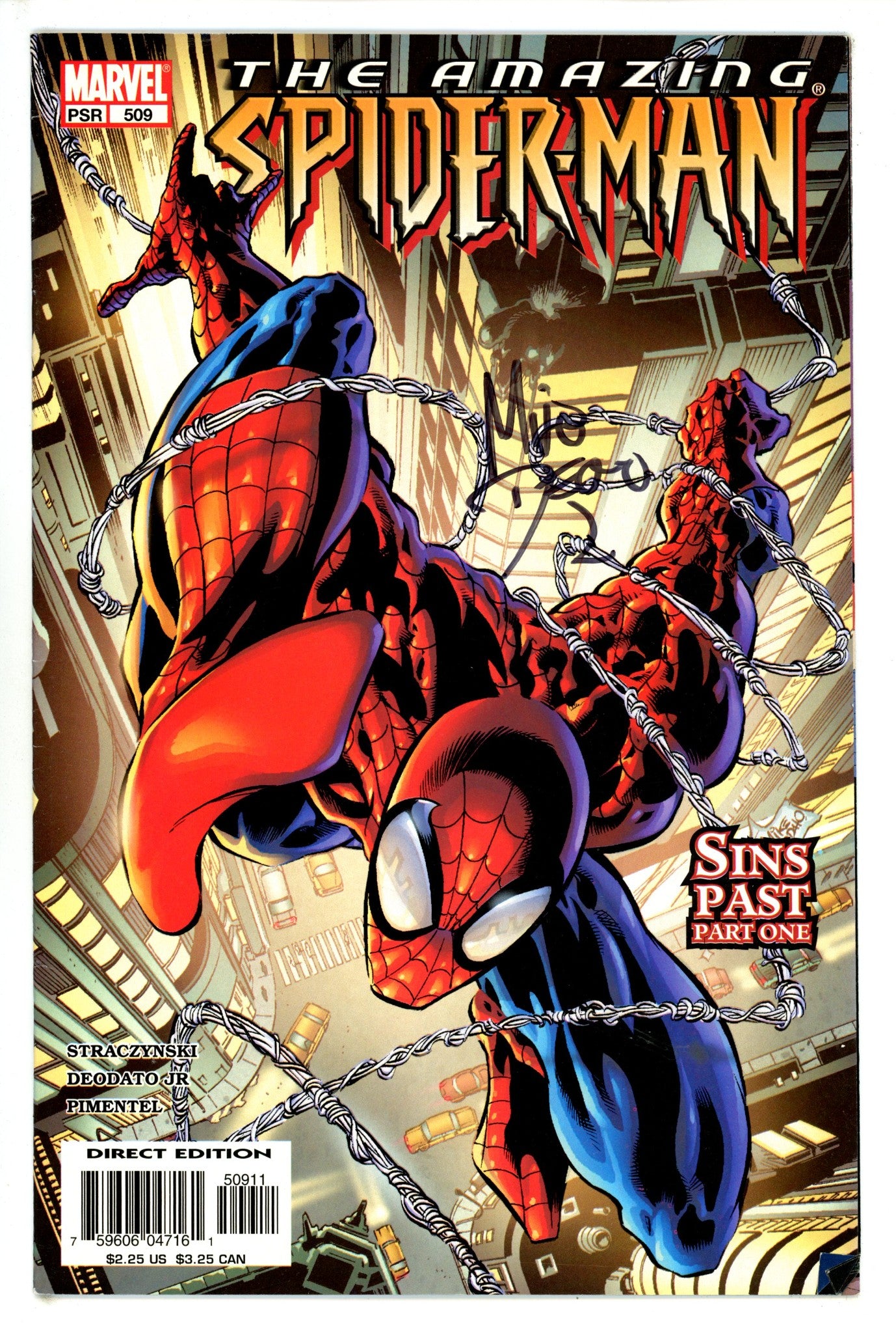 The Amazing Spider-Man Vol 2 509 FN/VF Signed Mike Deodato (2004)