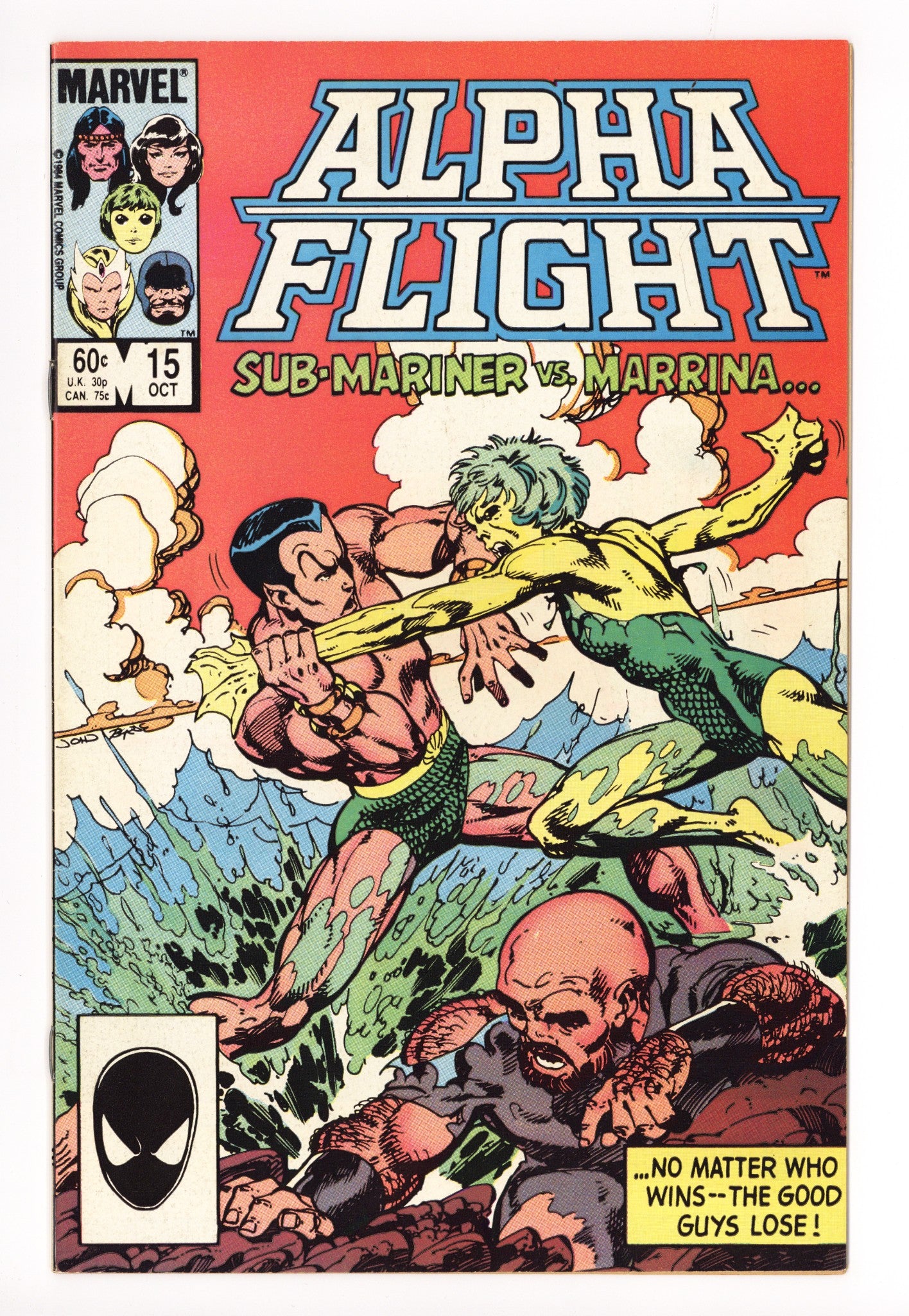 Alpha Flight Vol 1 15 Mid Grade (1984) Signed x1 1st Page Bob Wiacek 