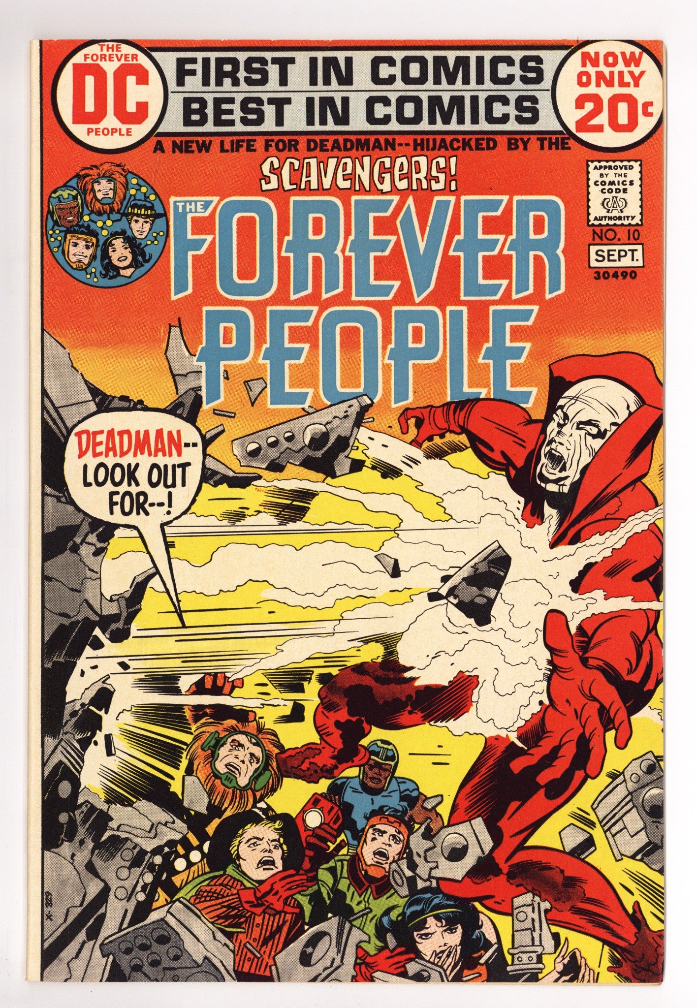 The Forever People Vol 1 10 VF+ (8.5) (1972) 