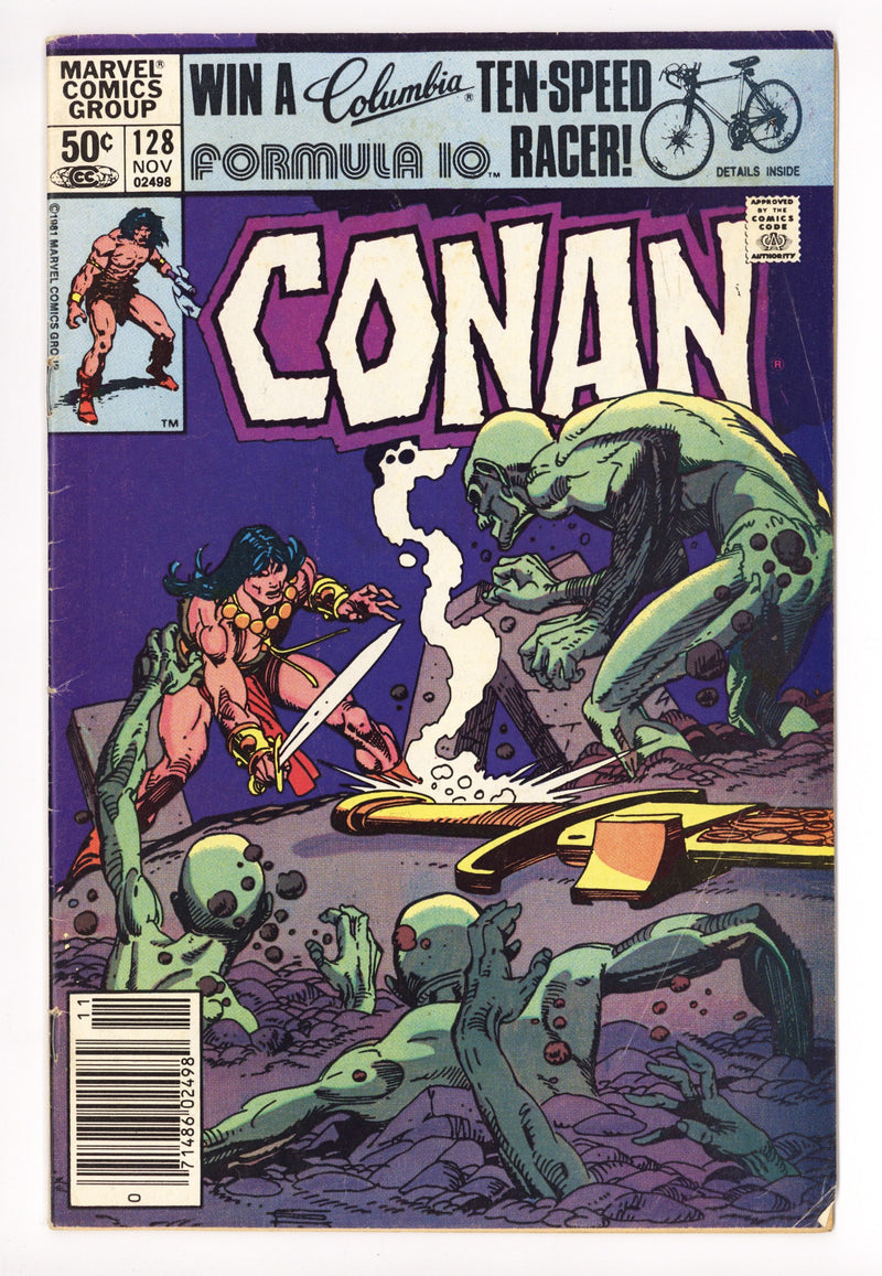 Conan the Barbarian Vol 1 128 Low Grade (1981) Newsstand 