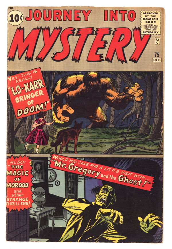 Journey into Mystery Vol 1 75 VG (4.0) (1961)