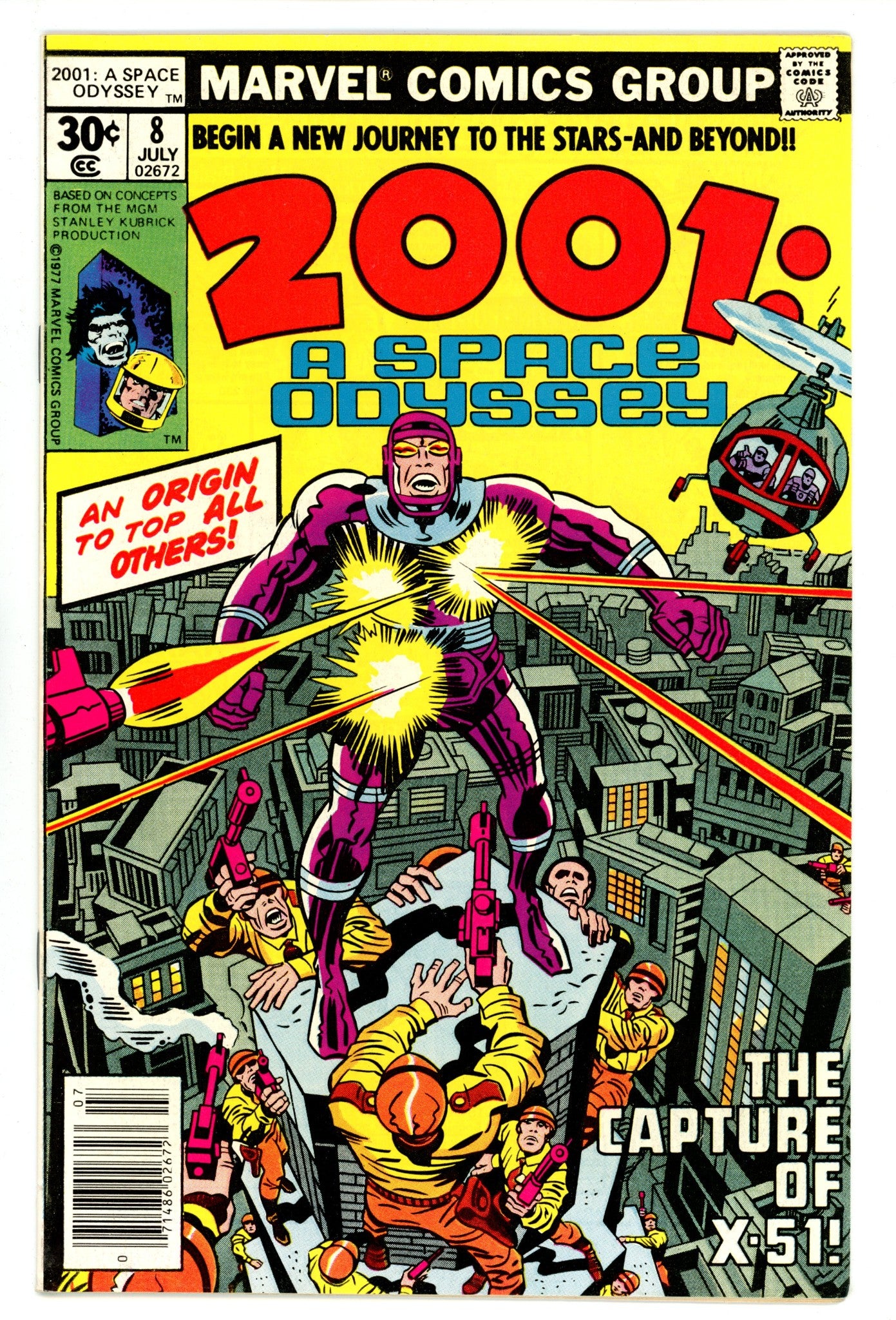 2001, A Space Odyssey 8 FN/VF (7.0) (1977) 