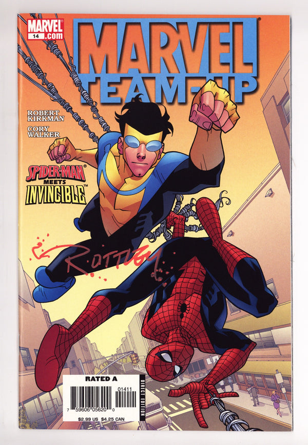 Marvel Team-Up Vol 3 14 VF (8.0) (2006) Signed x1 Cover Ryan Ottley