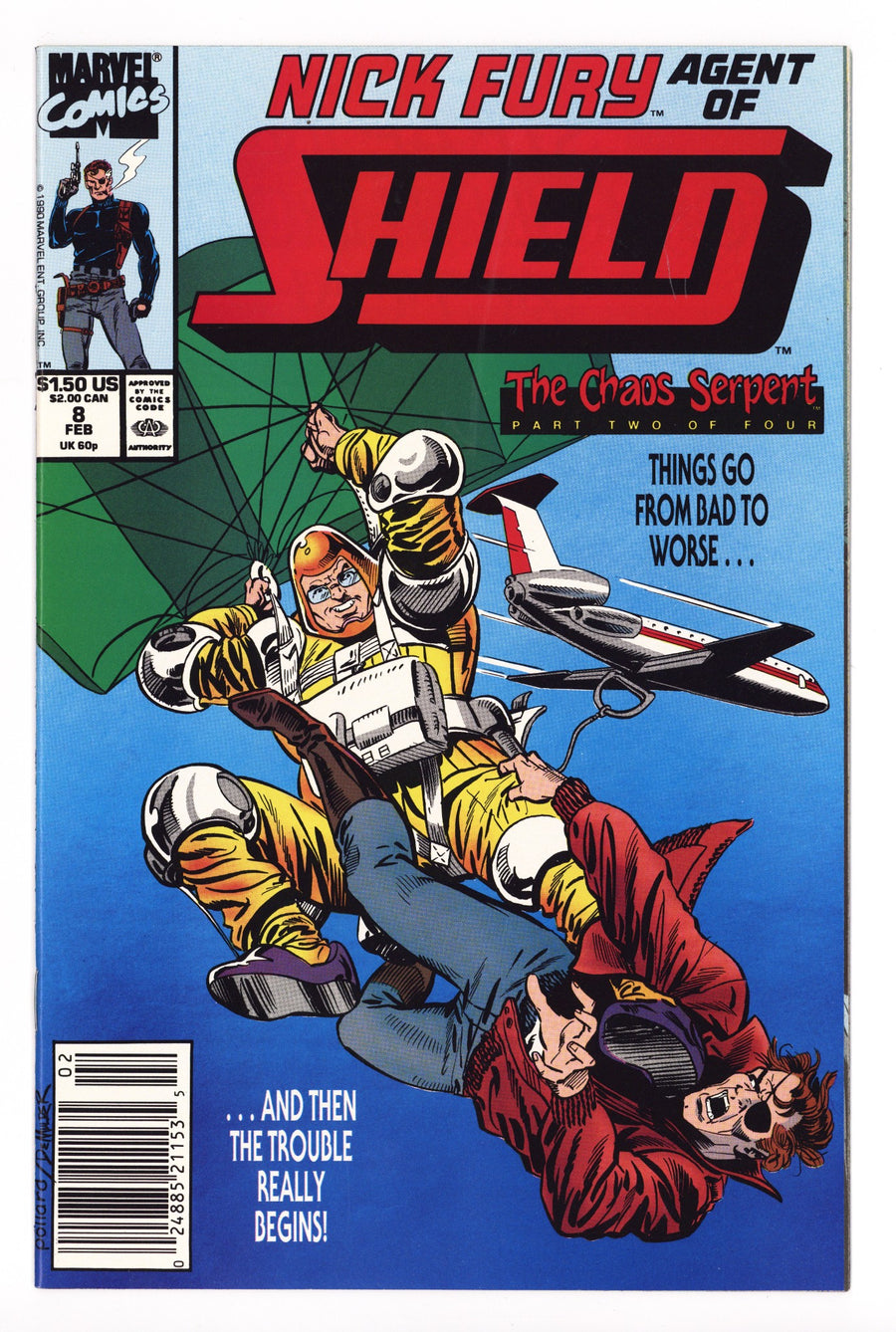 Nick Fury, Agent of S.H.I.E.L.D. Vol 4 8 High Grade (1990) 