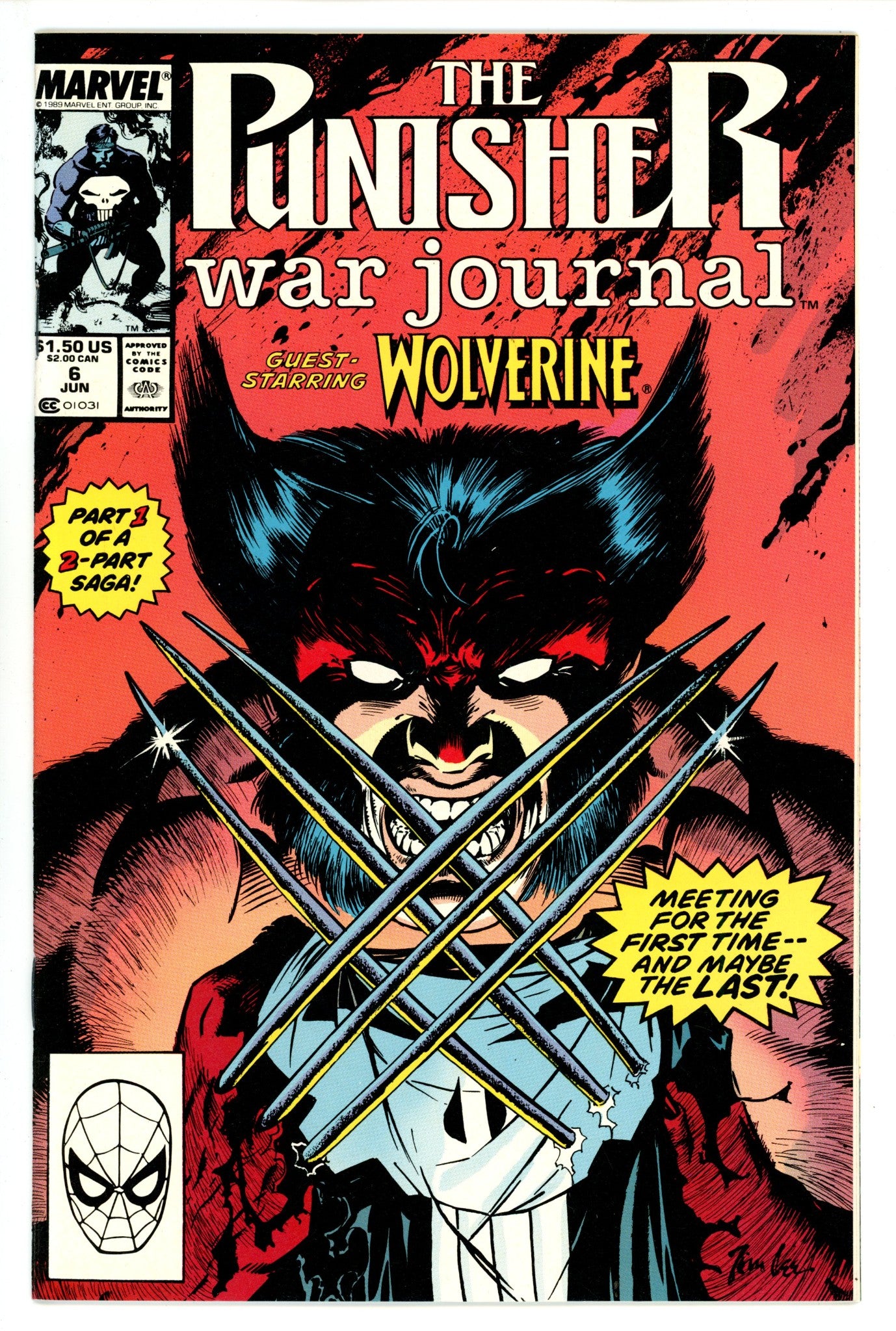 The Punisher War Journal Vol 1 6 VF/NM (9.0) (1989) 