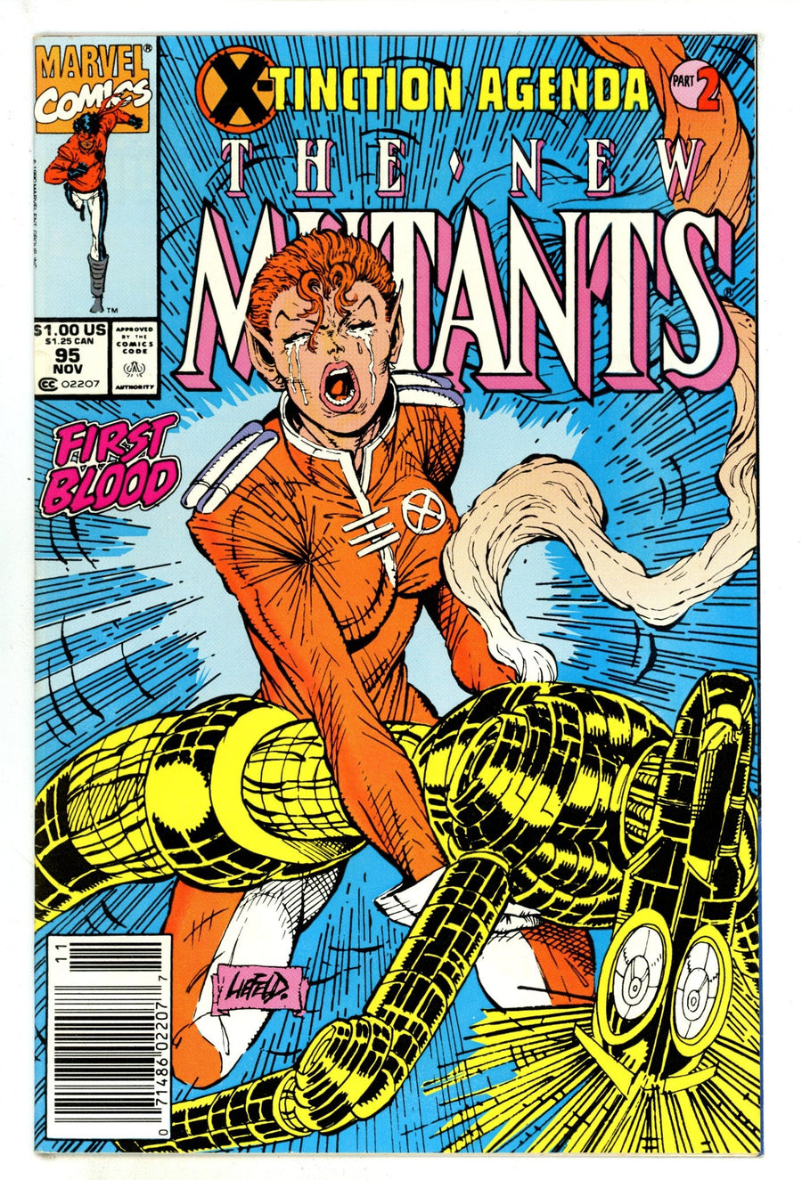 The New Mutants Vol 1 95  Mid Grade   (1990)   Newsstand