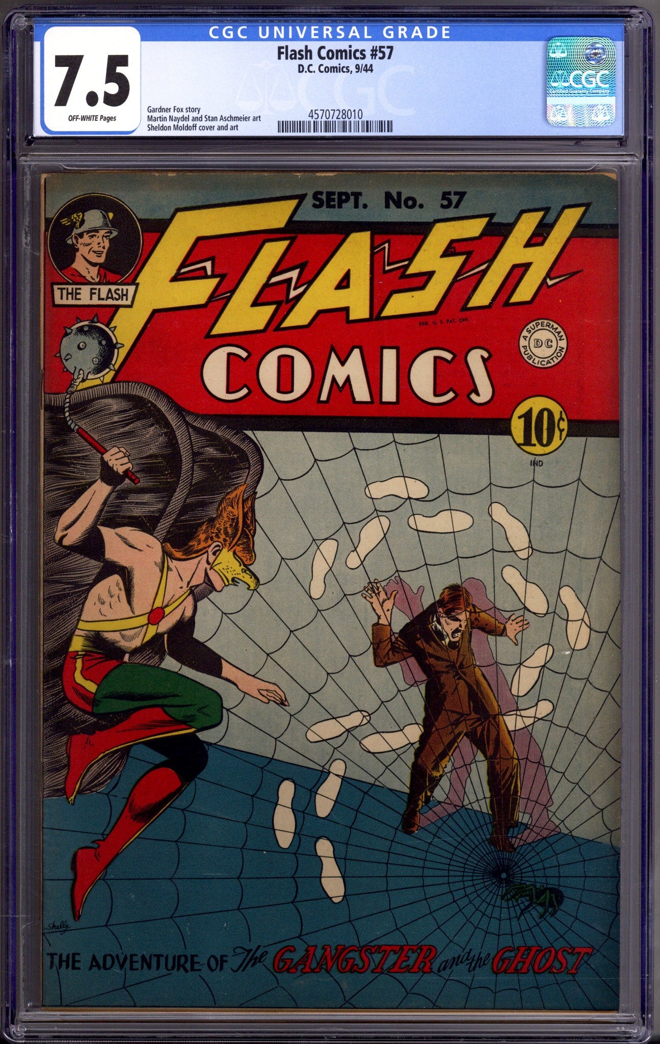 Flash Comics Vol 1 57 CGC 7.5 (VF-) (1944) 