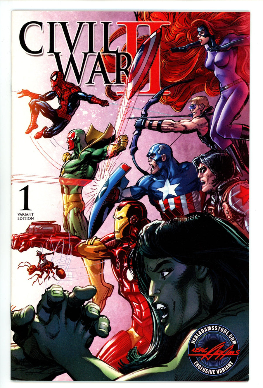 Civil War II 1 VF (8.0) (2016) Adams Exclusive Variant 