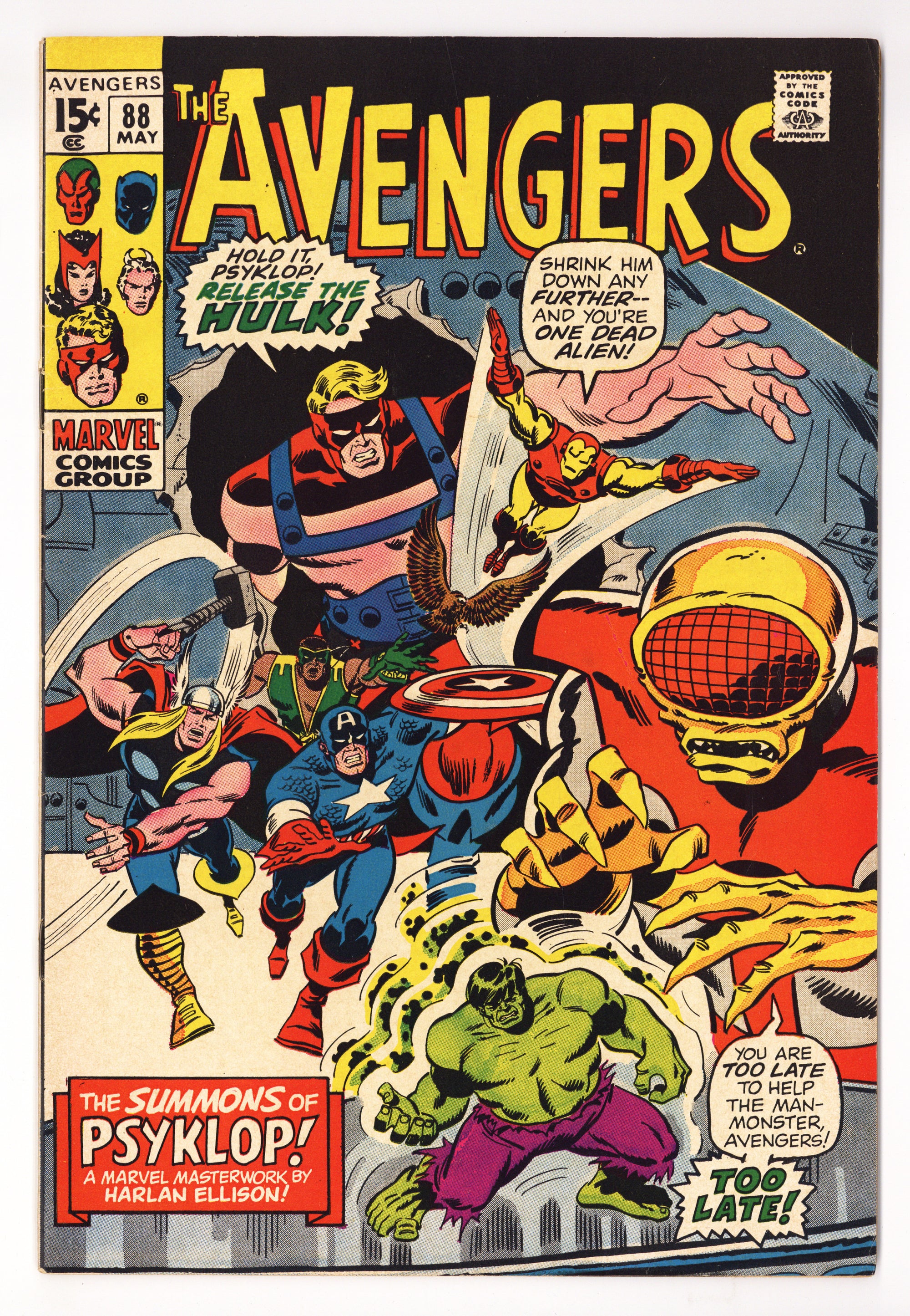 The Avengers Vol 1 88  FN+ (6.5)   (1971)        
