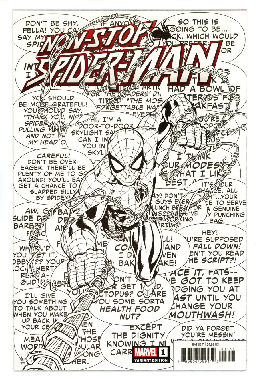 Non-Stop Spider-Man 1 NM (9.4) (2021) Nauck Variant 