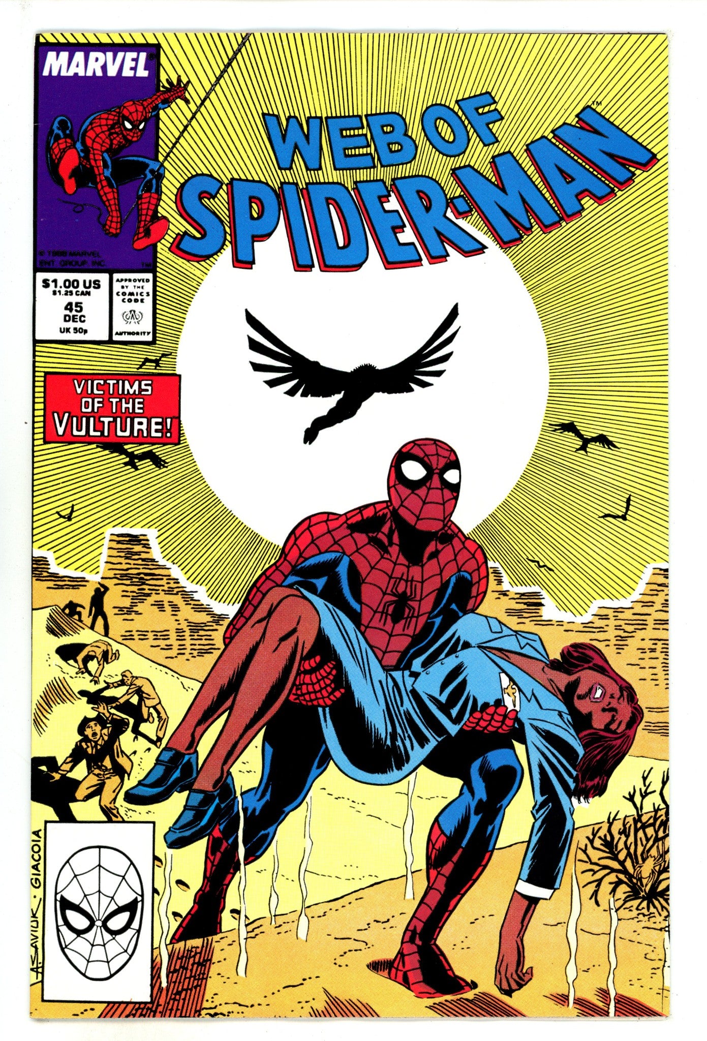 Web of Spider-Man Vol 1 45 Mid Grade (1988) 