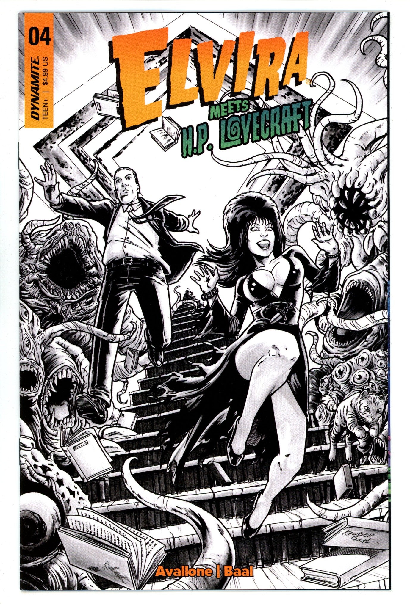 Elvira Meets Hp Lovecraft 4 Baal Line Art Incentive Variant (2024)