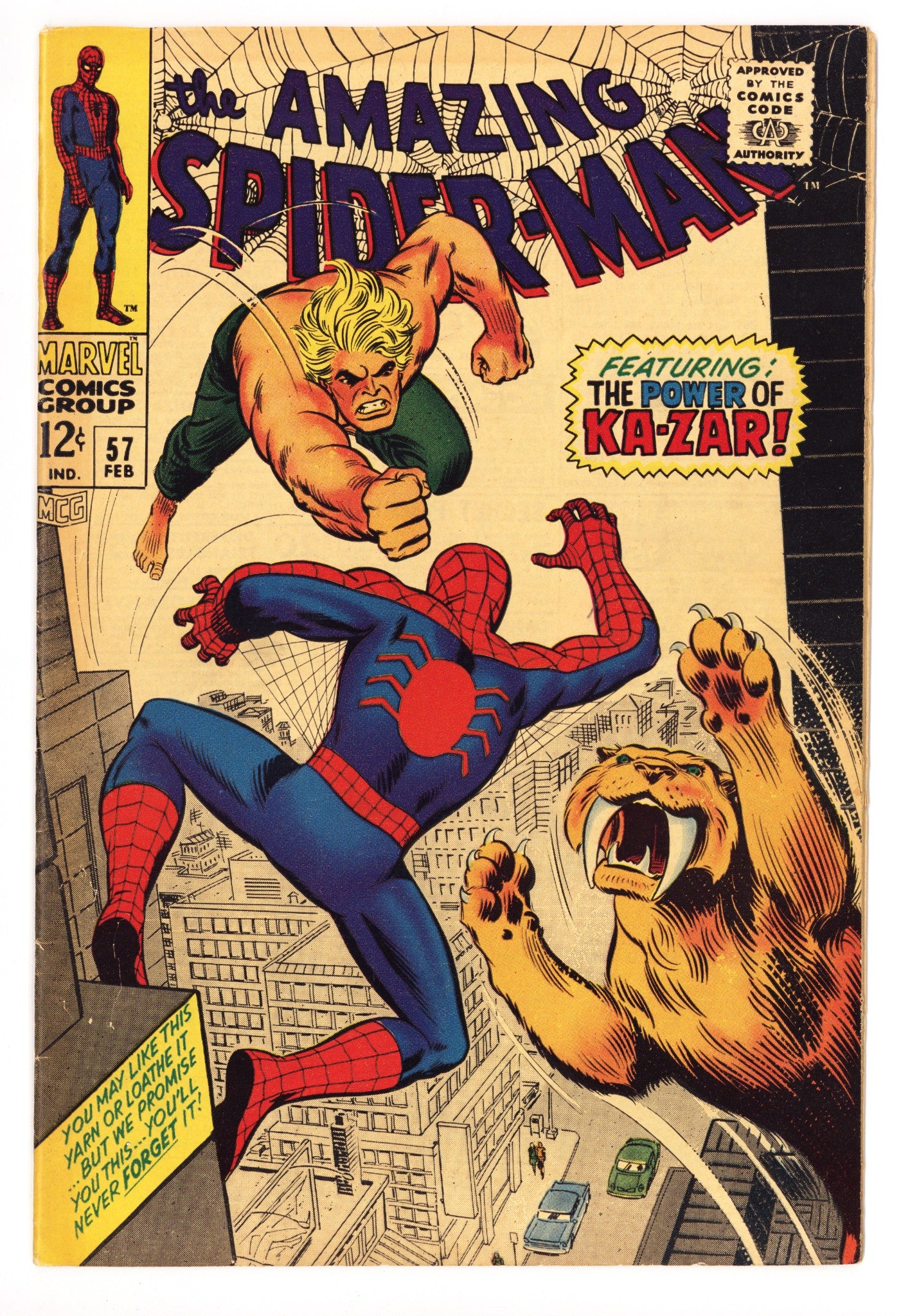The Amazing Spider-Man Vol 1 57 FN- (5.5) (1968) 
