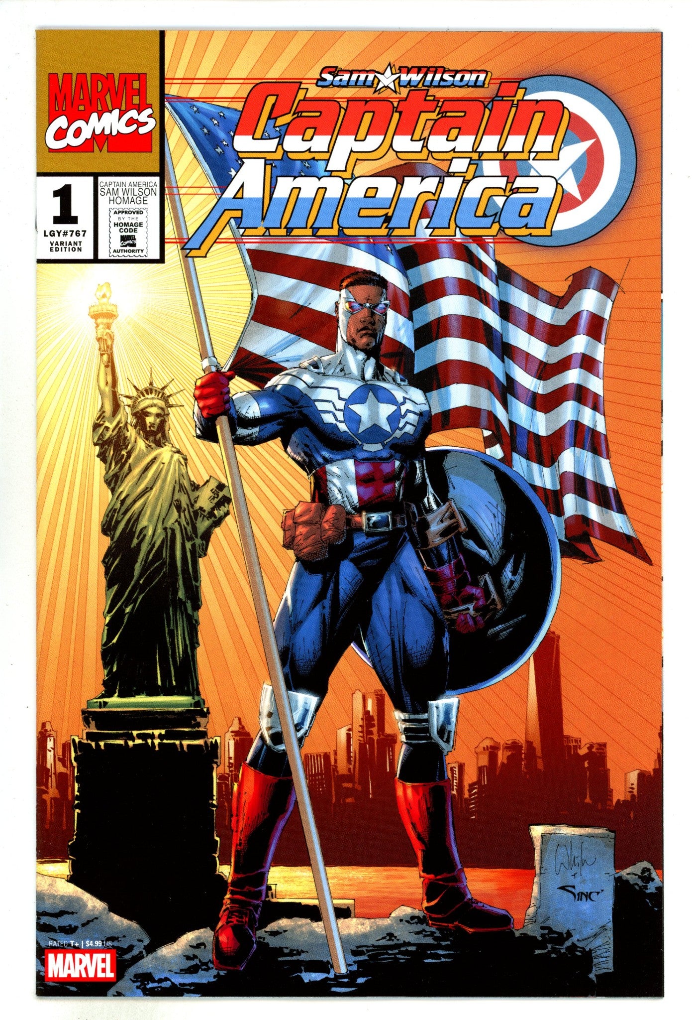 Sam Wilson Captain America  1 Portacio  Homage Variant   (2024)