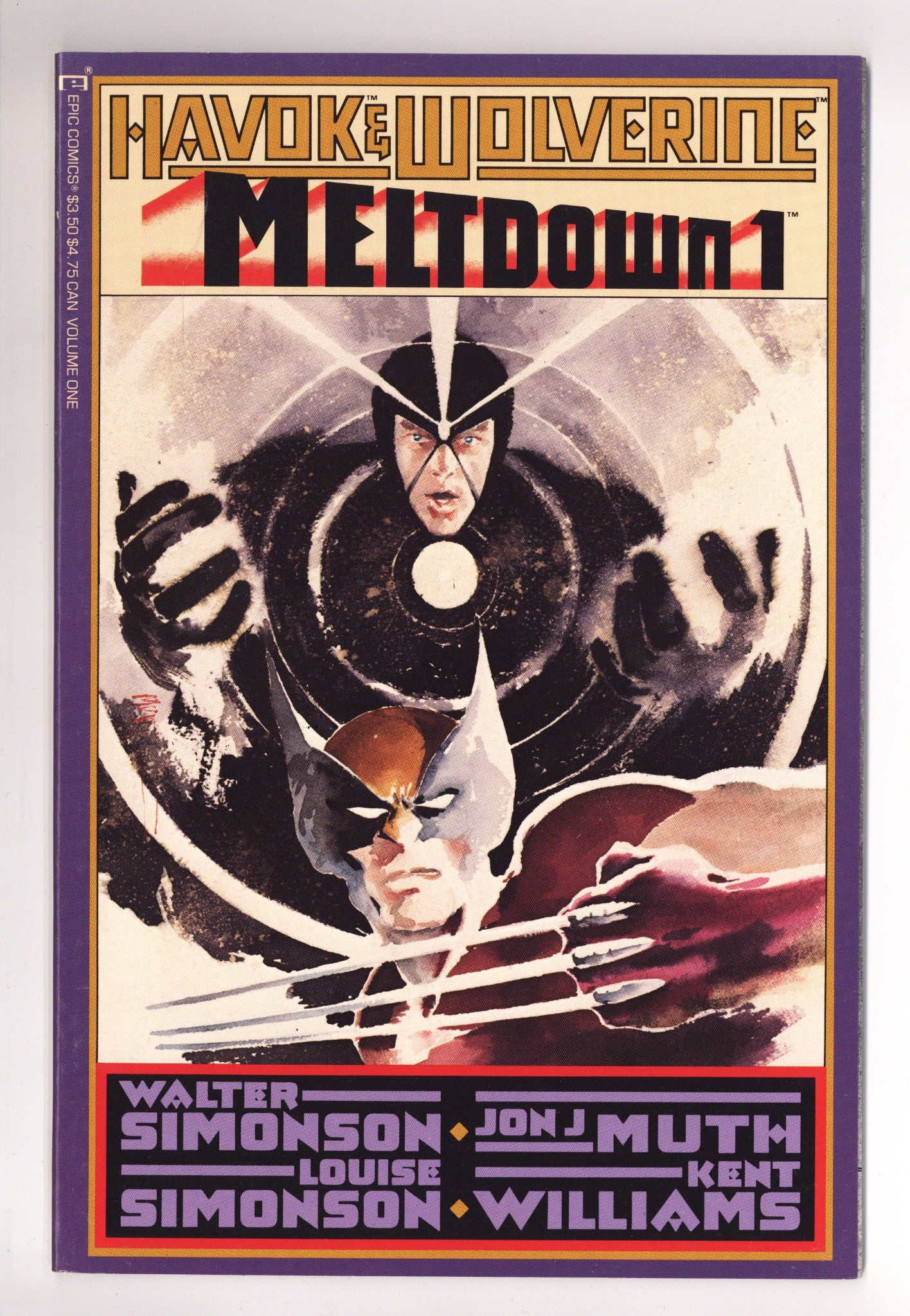 Havok & Wolverine - Meltdown 1 High Grade (1988) 