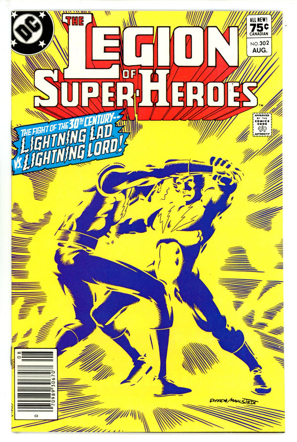 The Legion of Super-Heroes Vol 2 302 Canadian Variant VF- (1983)