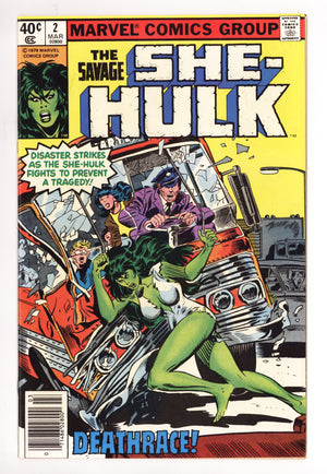 The Savage She-Hulk   2  VF+ (8.5)   (1980)     Newsstand