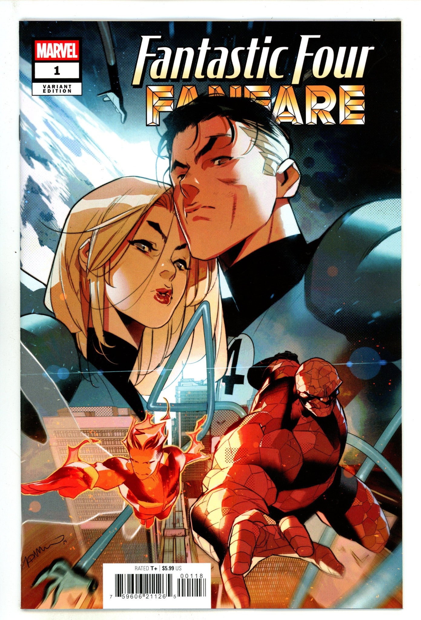 Fantastic Four Fanfare 1 Meo Incentive Variant NM (2025)