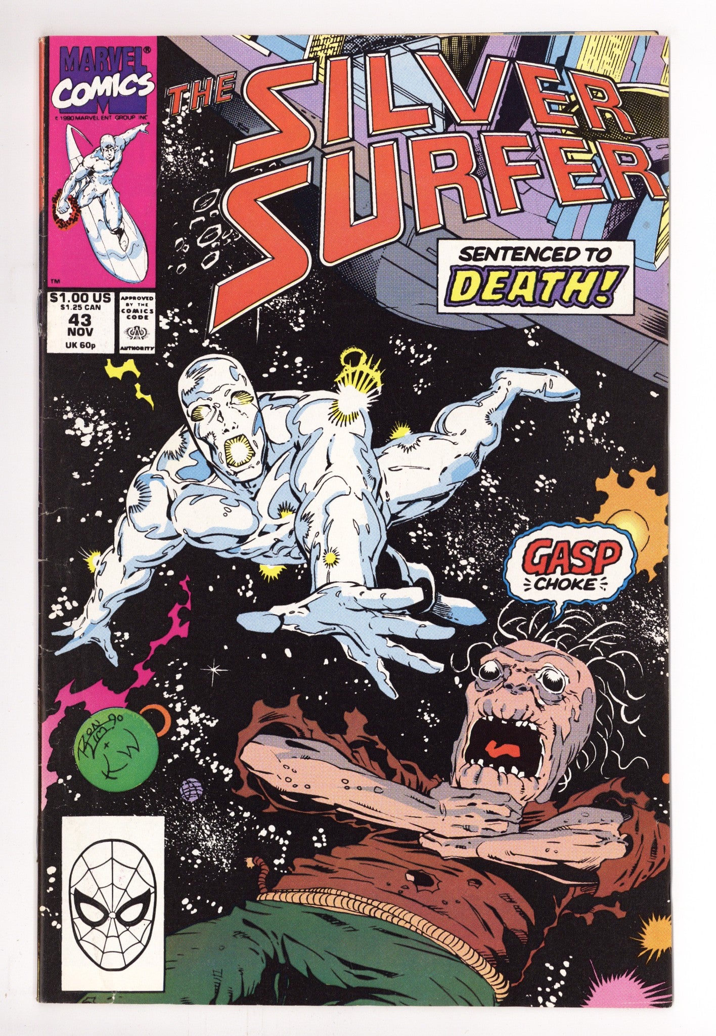 Silver Surfer Vol 3 43 Mid Grade (1990) 