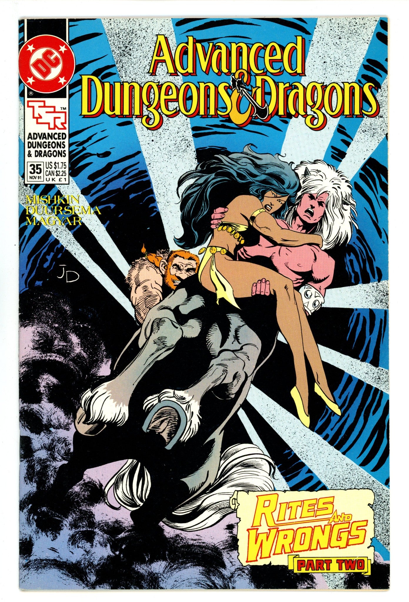 Advanced Dungeons & Dragons Comic Book 35 High Grade (1991) 