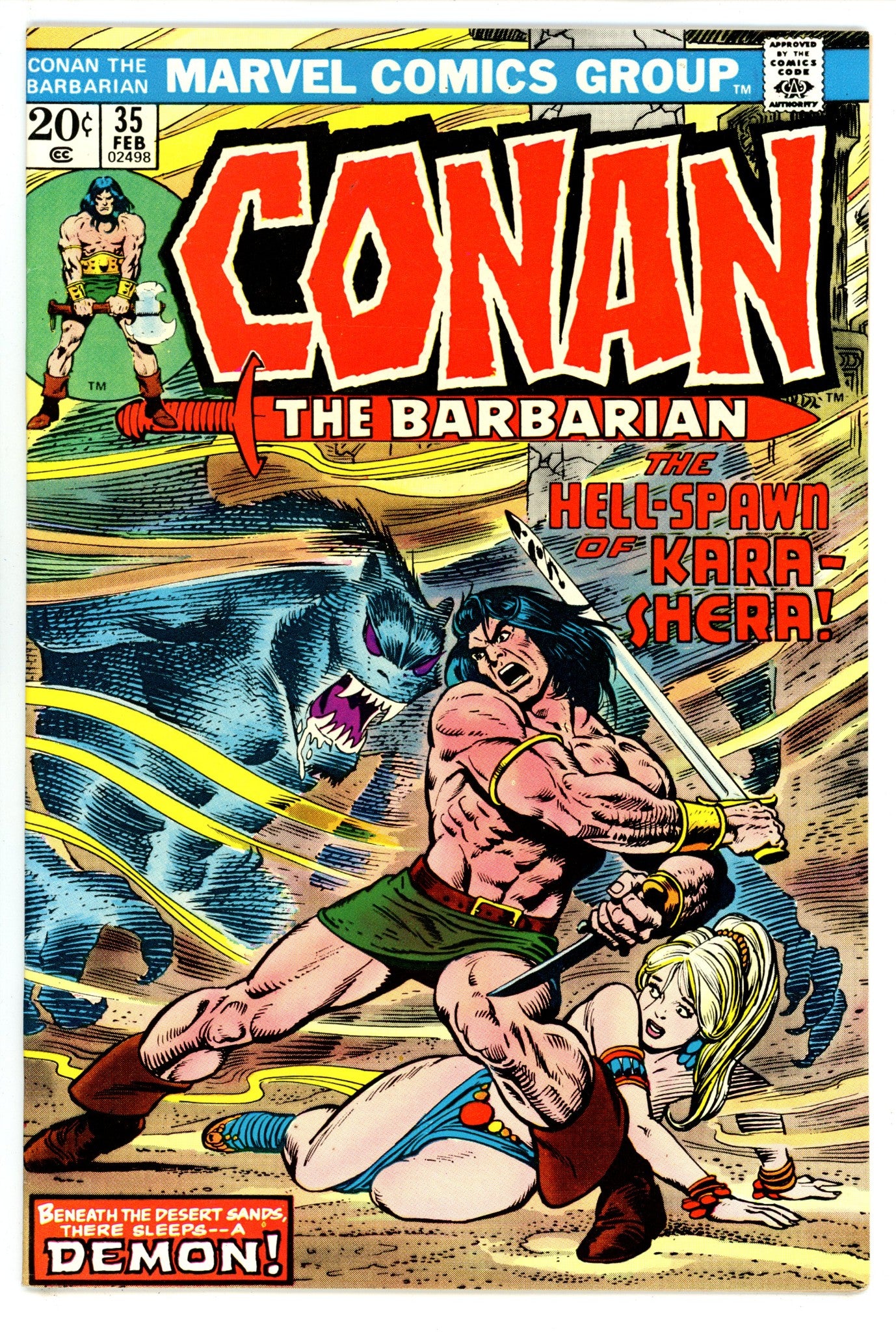 Conan the Barbarian Vol 1 35 VF+ (8.5) (1974) 