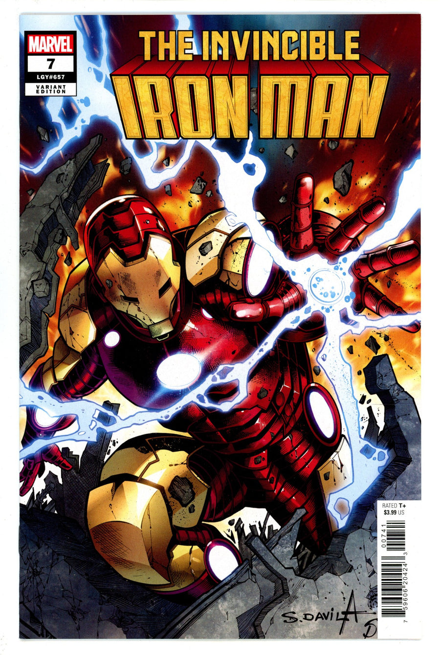 Invincible Iron Man Vol 4 7 (657) High Grade (2023) Davila Variant 