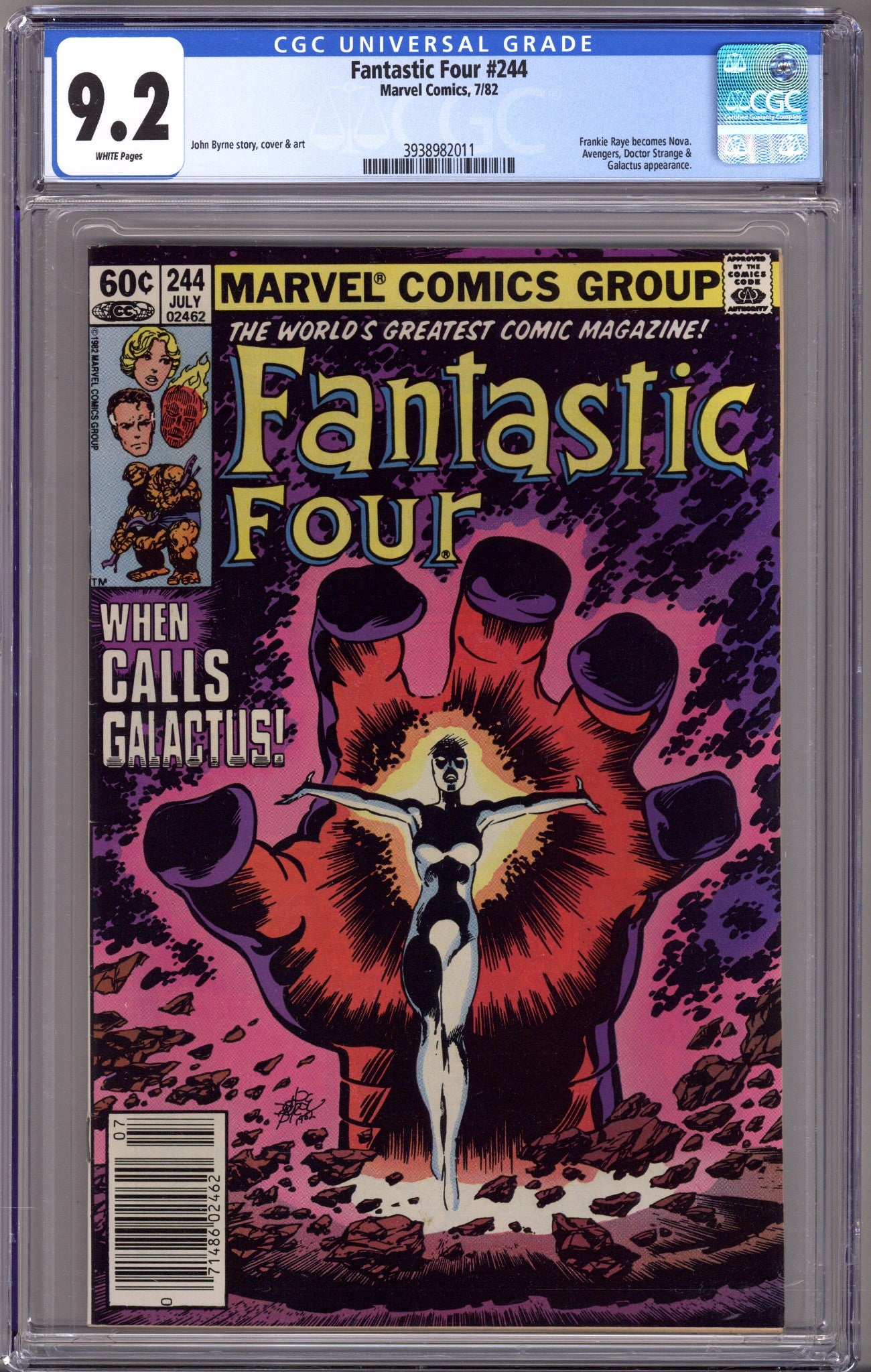 Fantastic Four Vol 1 244 CGC 9.2 (NM-) (1982) Newsstand 