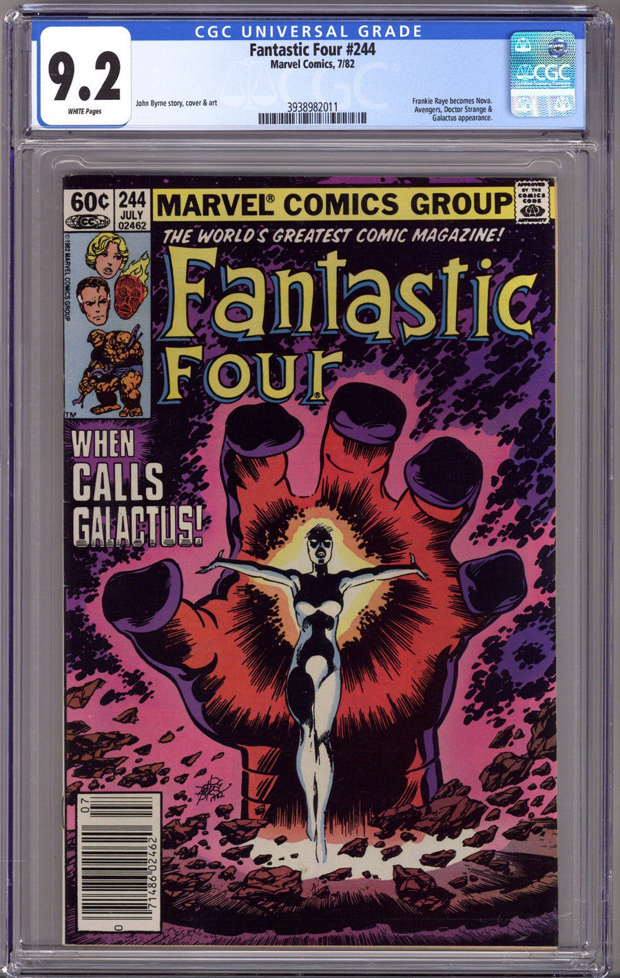 Fantastic Four Vol 1 244 CGC 9.2 (NM-) (1982) Newsstand 
