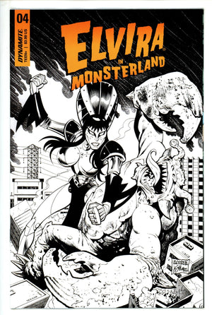 Elvira In Monsterland 4 Acosta B&W Incentive Variant (2023)
