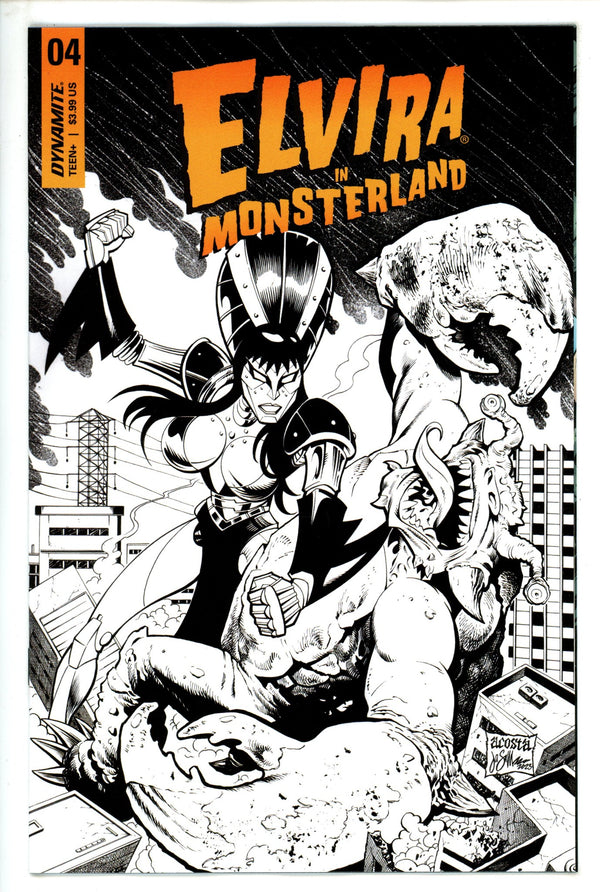 Elvira In Monsterland 4 Acosta B&W Incentive Variant (2023)