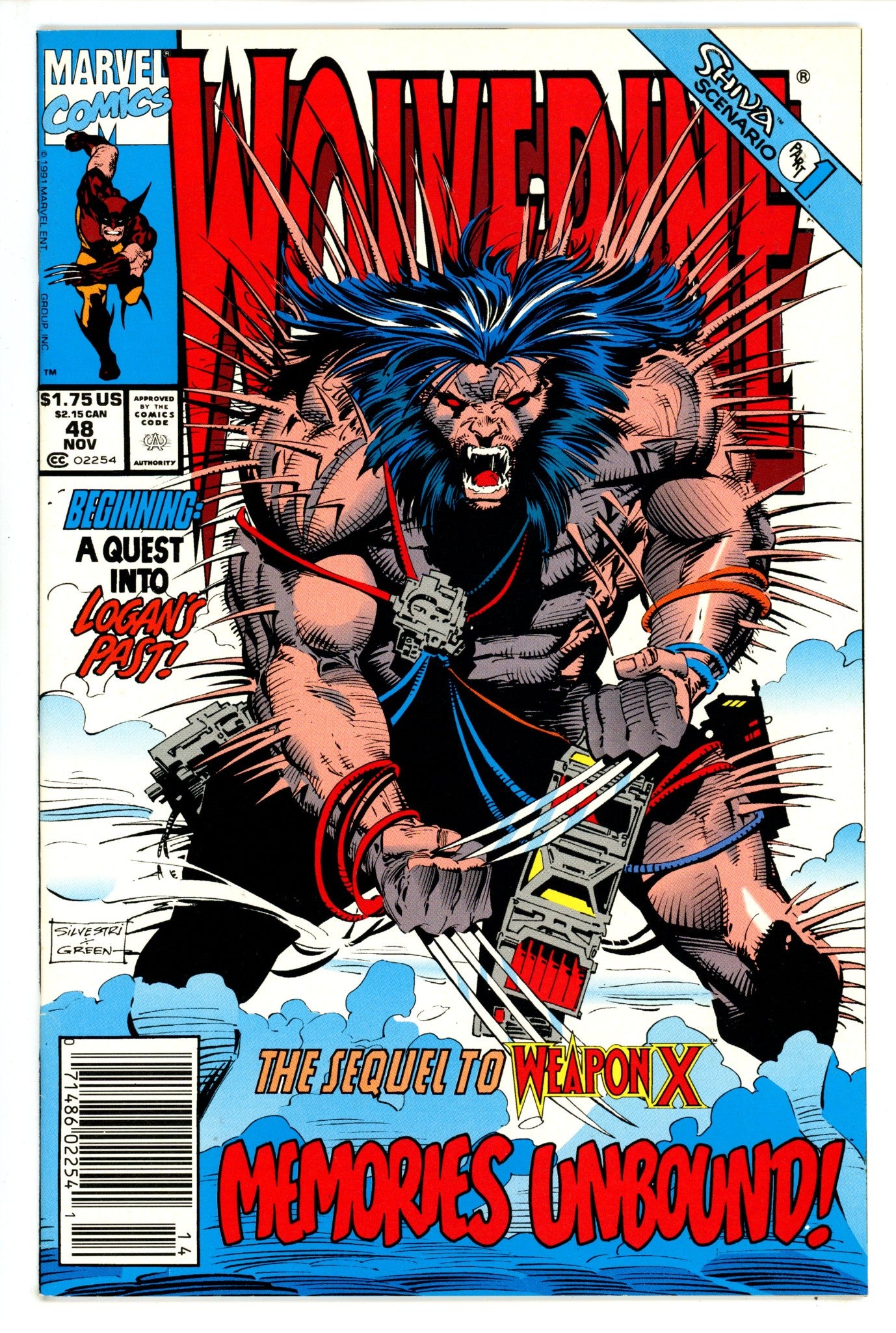 Wolverine Vol 2 48 Newsstand (1991)