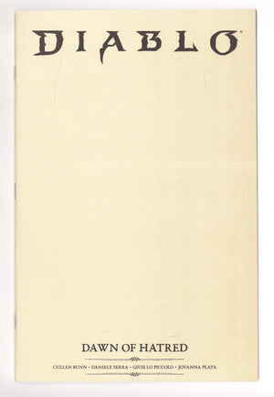 Diablo Dawn Of Hatred 1 Blank Variant (2026)