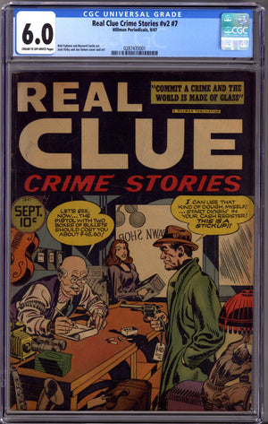 Real Clue Crime Stories Vol 2 7 CGC 6.0 (1947)
