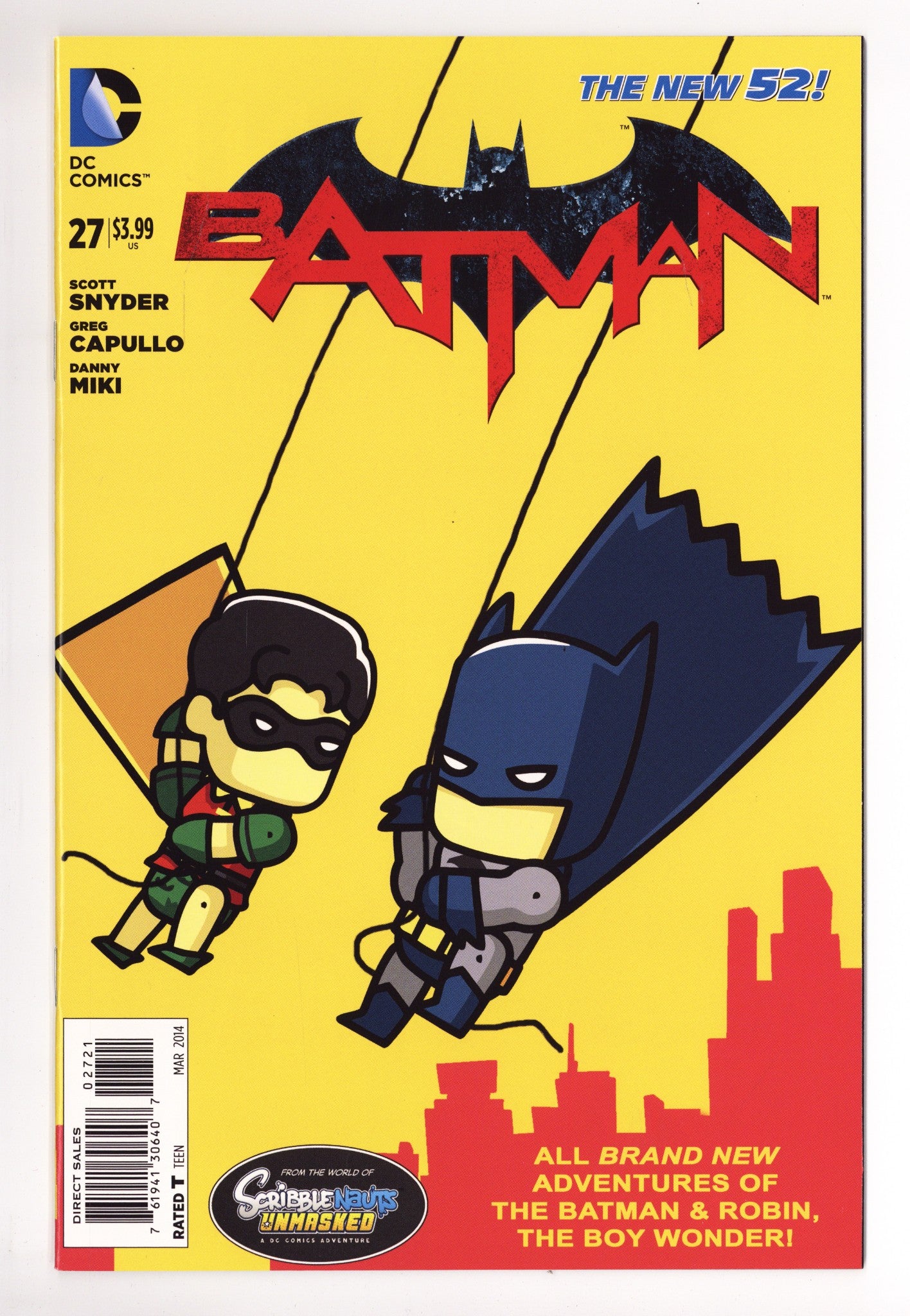 Batman Vol 2 27 NM- (9.2) (2014) Scribblenauts Variant 