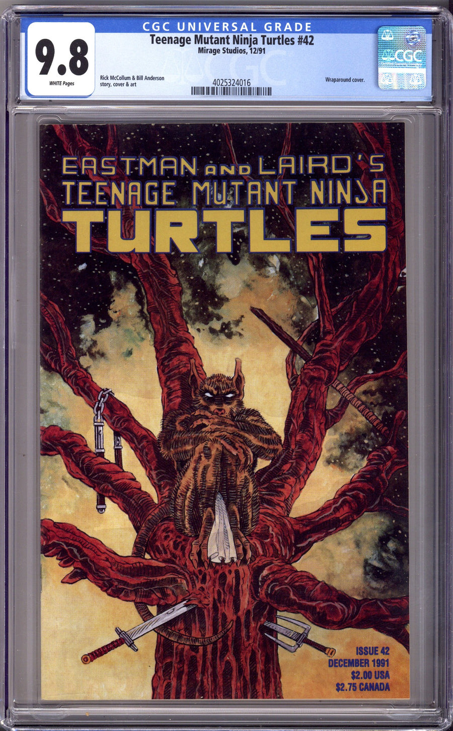 Teenage Mutant Ninja Turtles Vol 1 42 CGC 9.8 (NM/M) (1991) 