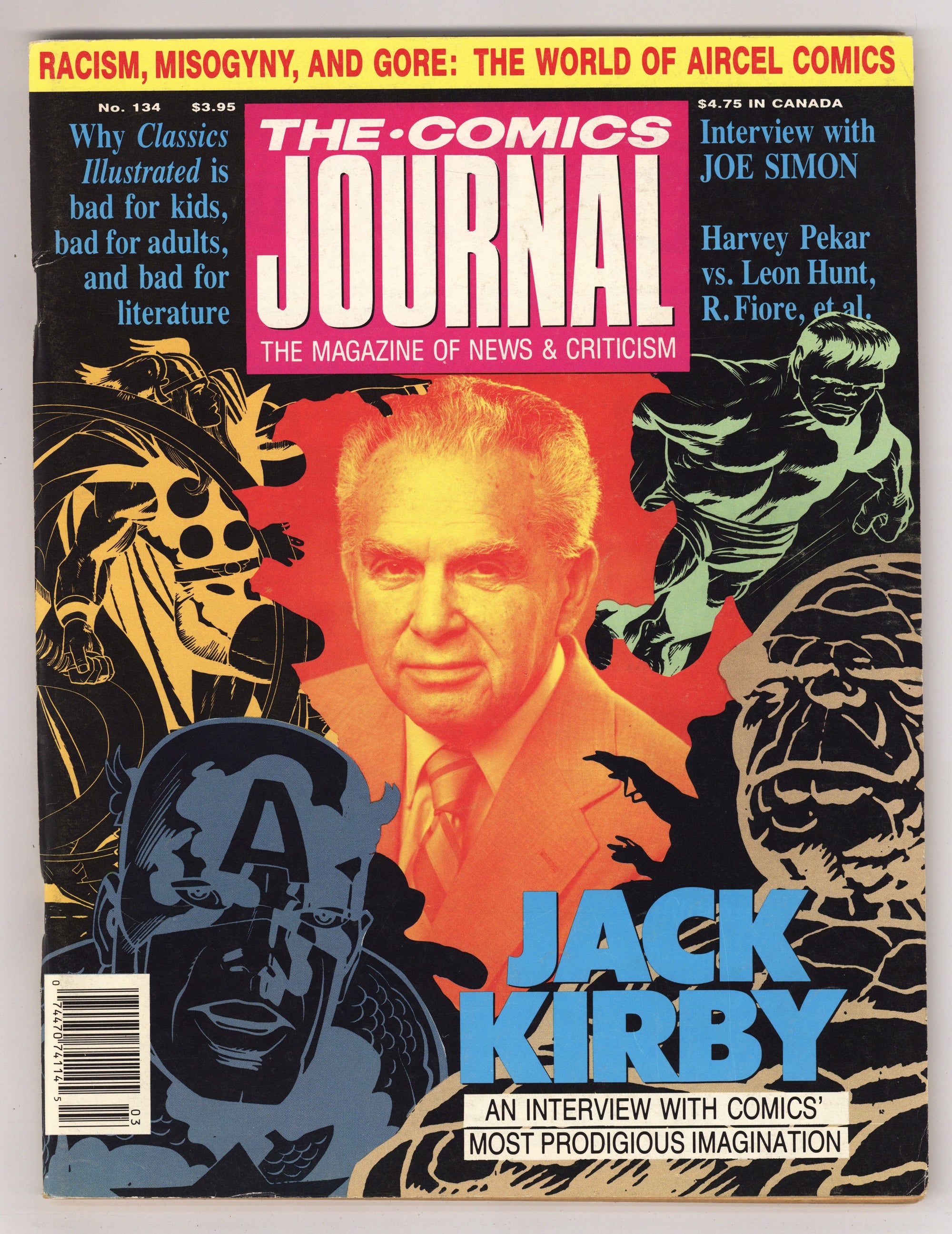 The Comics Journal 134 Low Grade (1990) 