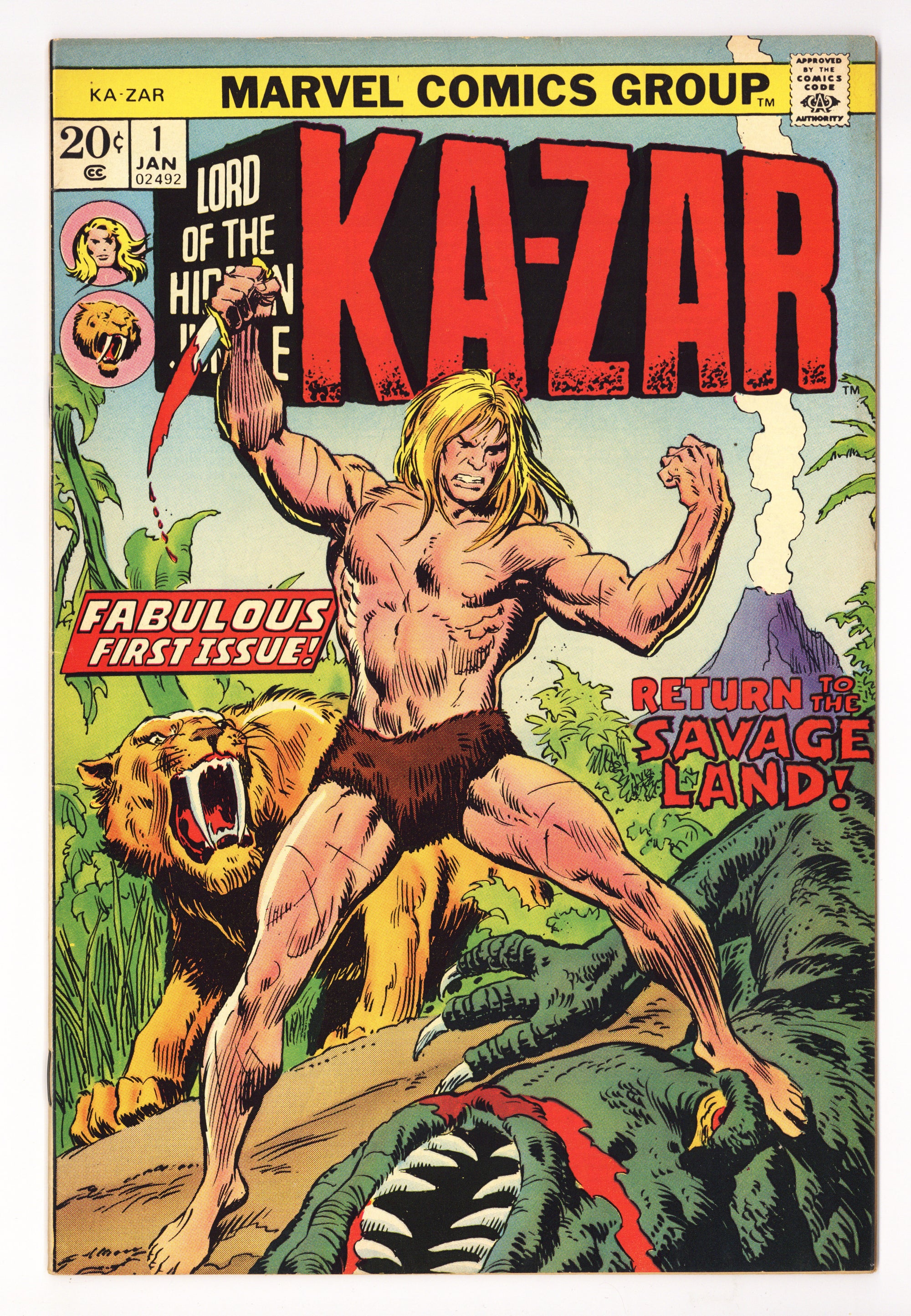 Ka-Zar Vol 1 1 FN (6.0) (1974) 