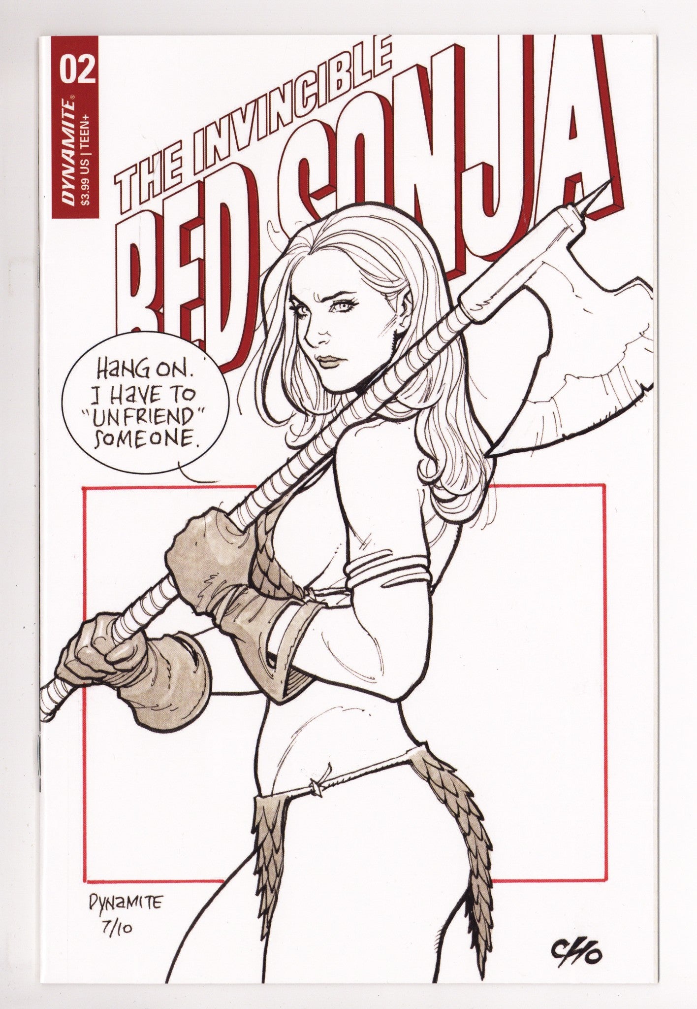 The Invincible Red Sonja   2  High Grade   (2021) Cho     Variant  