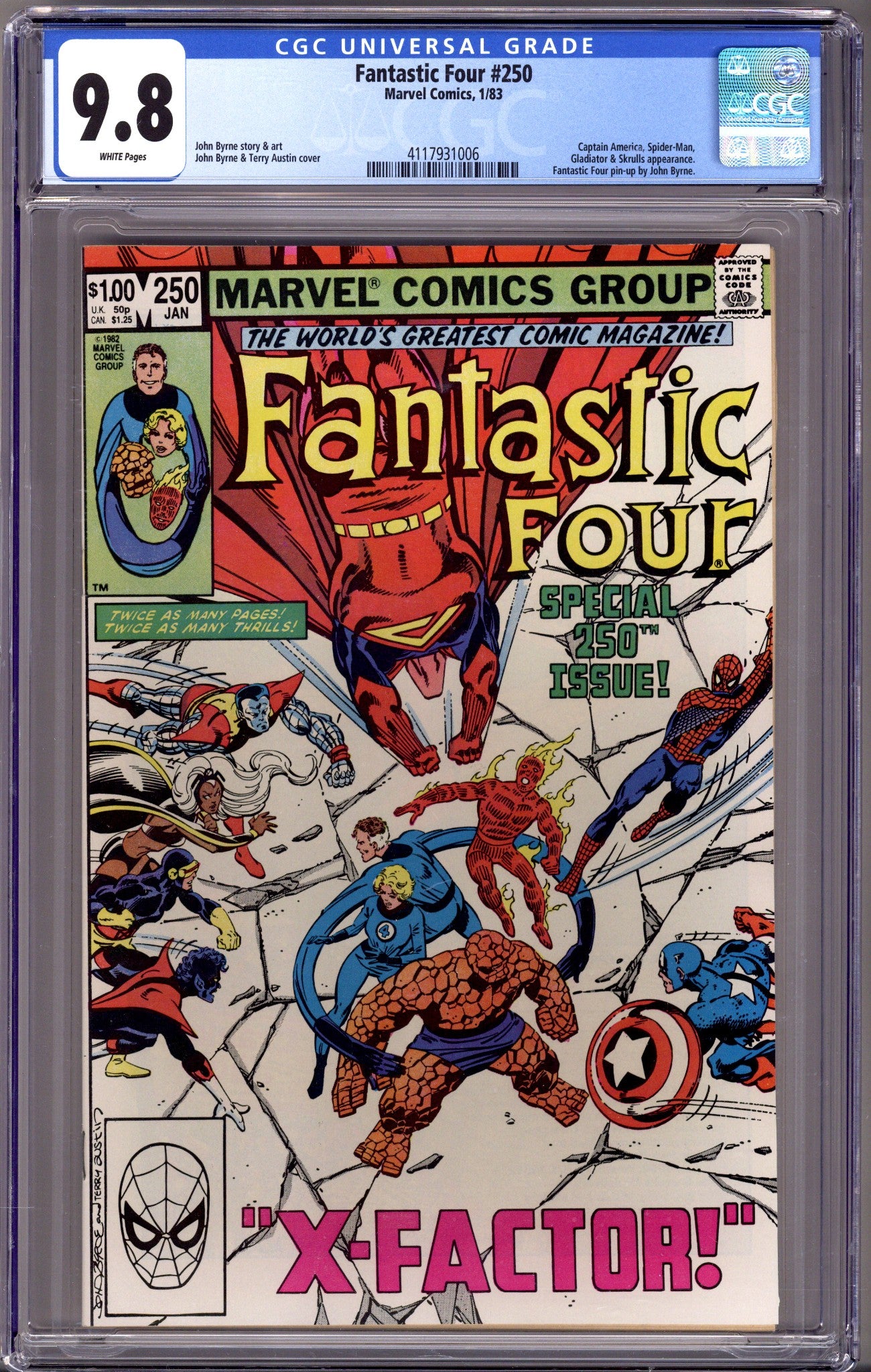 Fantastic Four Vol 1 250 CGC 9.8 (NM/M) (1983) 