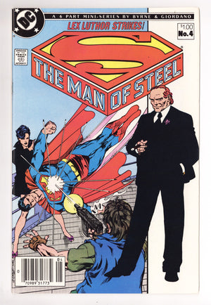 The Man of Steel Vol 1 4 VF/NM (9.0) (1986) Canadian Price Variant