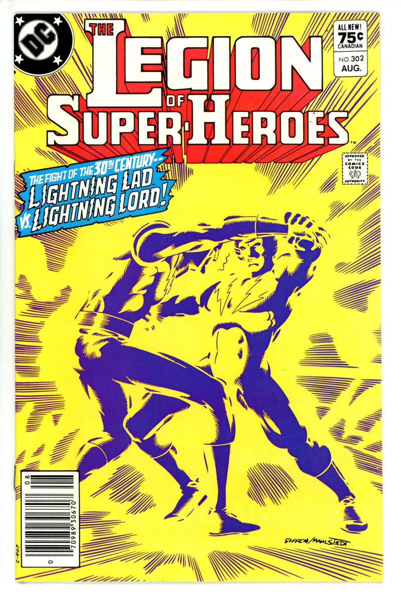 The Legion of Super-Heroes Vol 2 302 Canadian Variant NM- (1983)